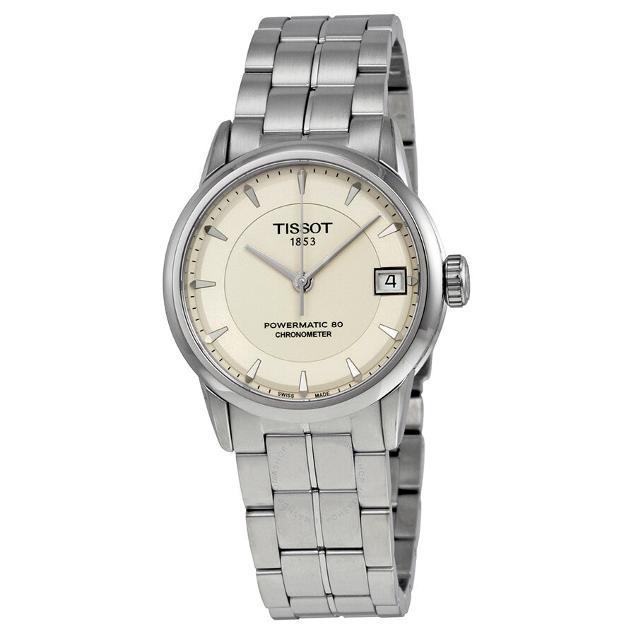 Tissot Luxury Powermatic 80 Ivory Dial Ladies Watch T086.208.11.261.00 - Dawson Watches