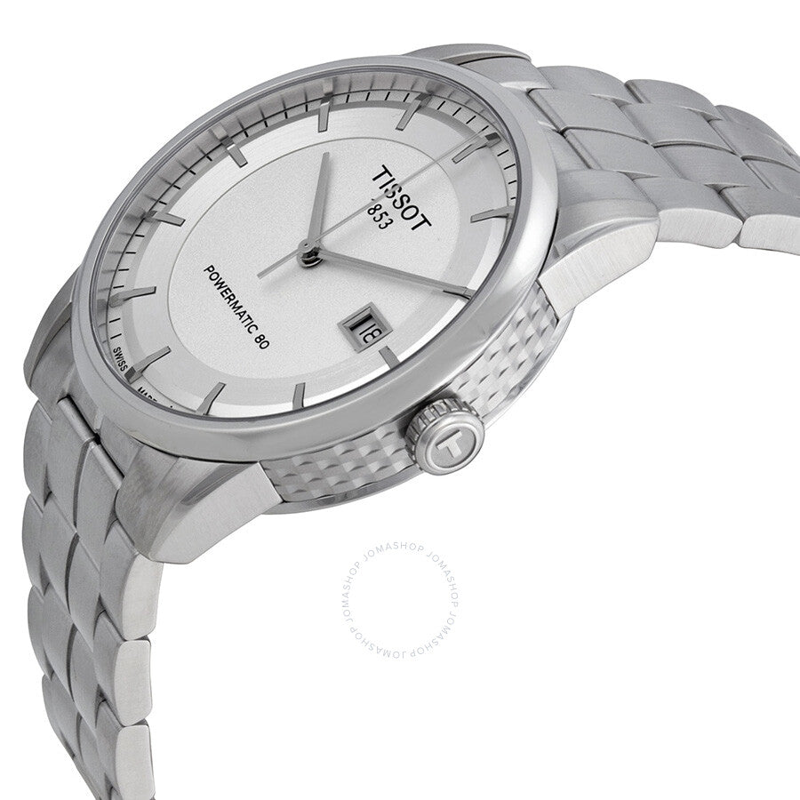 Tissot Luxury Powermatic 80 Silver Dial Men's Watch T0864071103100 - The Watches Men & Co #2