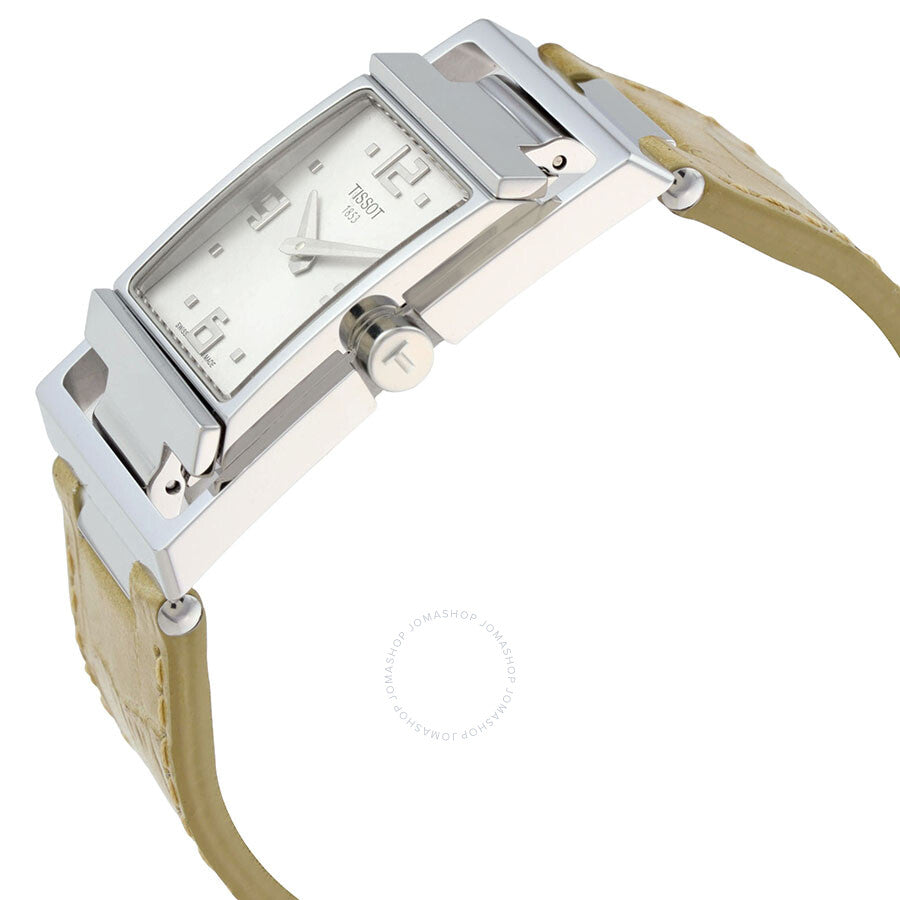 Tissot My T Silver Dial Beige Leather Ladies Watch T032.309.16.037.00 - Dawson Watches #2