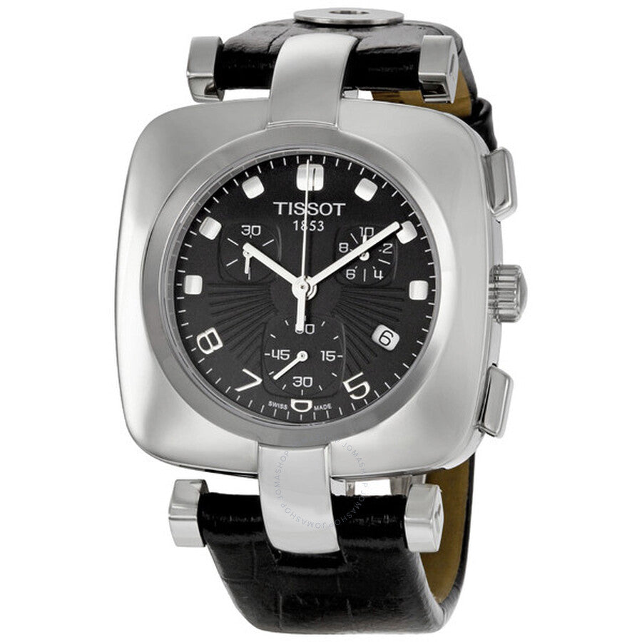 Tissot Odaci T Black Dial Chronograph Ladies Watch T020.317.16.057.00 - Dawson Watches