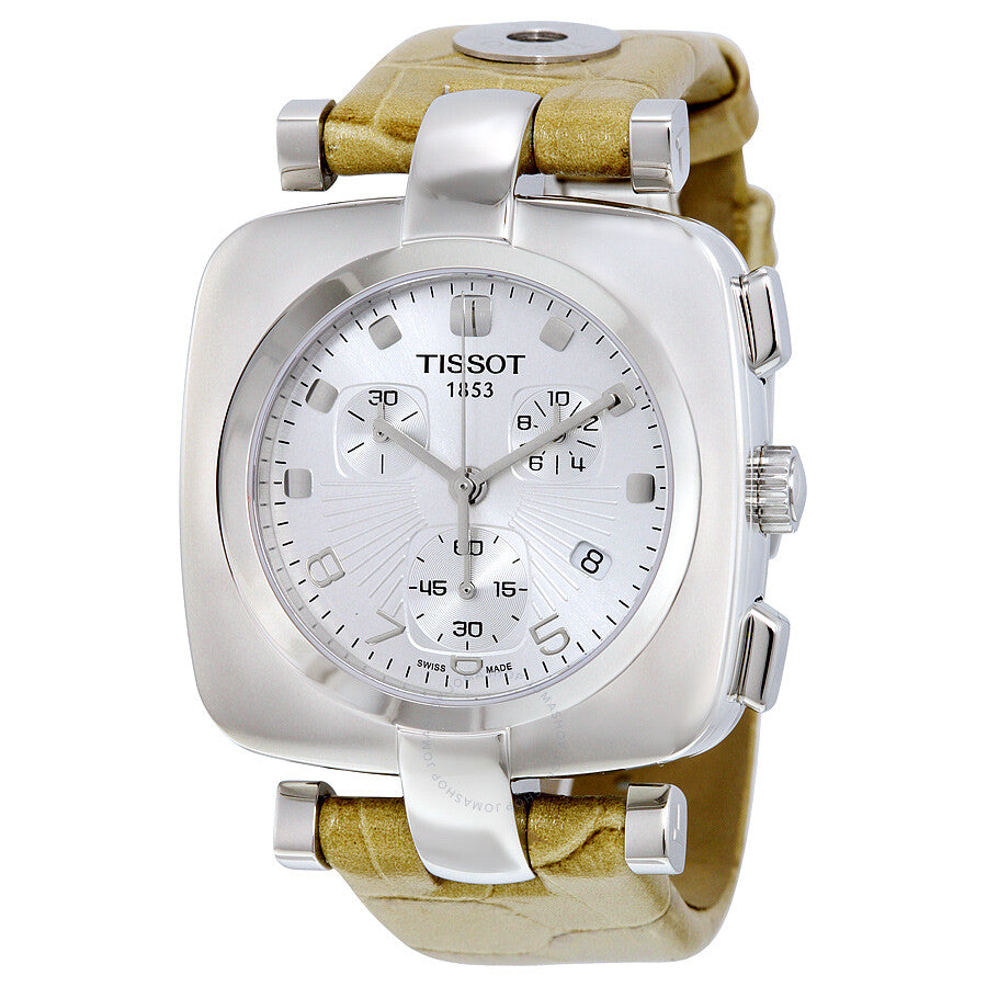 Tissot Odaci-T Chronograph Silver Dial Ladies Watch T0203171603700 - Dawson Watches