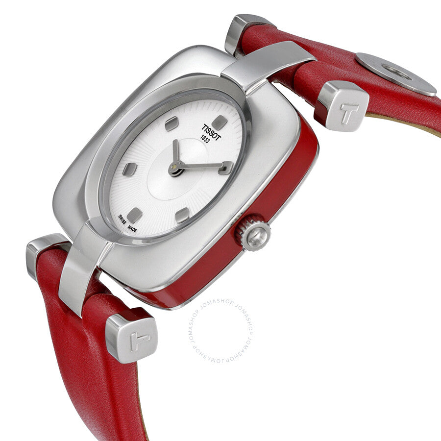 Tissot Odaci-T Silver Dial Pink Leather Ladies Watch T020.309.16.031.02 - Dawson Watches #2
