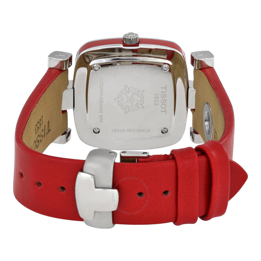 Tissot Odaci-T Silver Dial Pink Leather Ladies Watch T020.309.16.031.02 - Dawson Watches #3