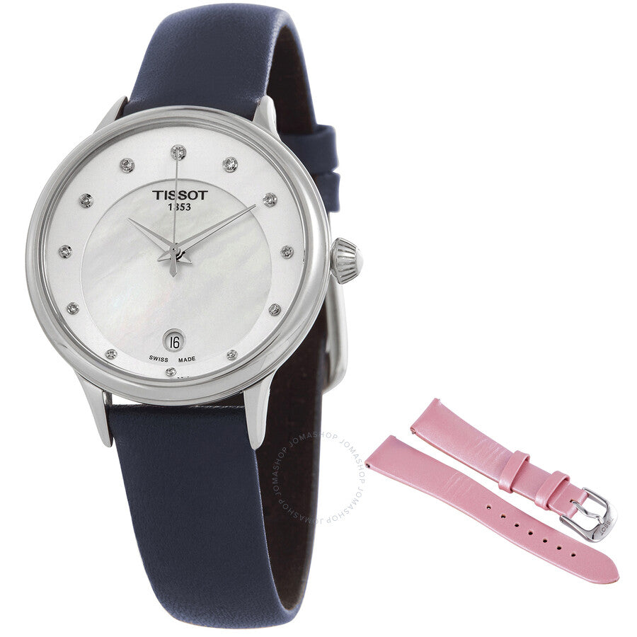 Tissot Odaci-T Quartz Diamond White Mother of Pearl Dial Ladies Watch T133.210.16.116.00 - Dawson Watches