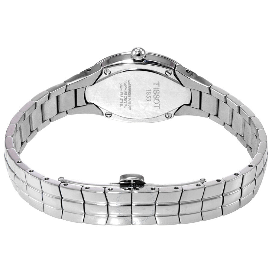 Tissot Oval-T Quartz Diamond Silver Dial Ladies Watch T47.1.485.31 - Dawson Watches #3