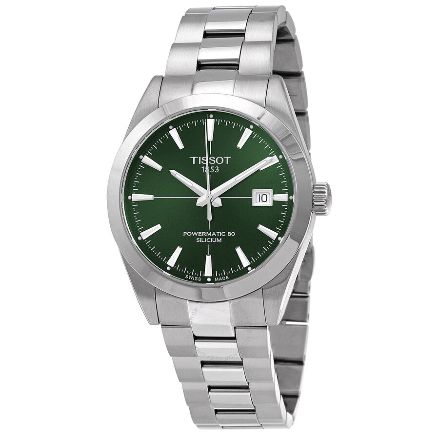 Tissot Gentleman Powermatic 80 Silicium Automatic Green Dial Men's Watch T127.407.11.091.01 - Dawson Watches