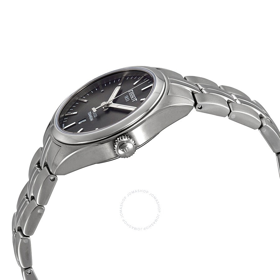 Tissot PR 100 Anthracite Dial Ladies Titanium Watch T101.210.44.061.00 - Dawson Watches #2