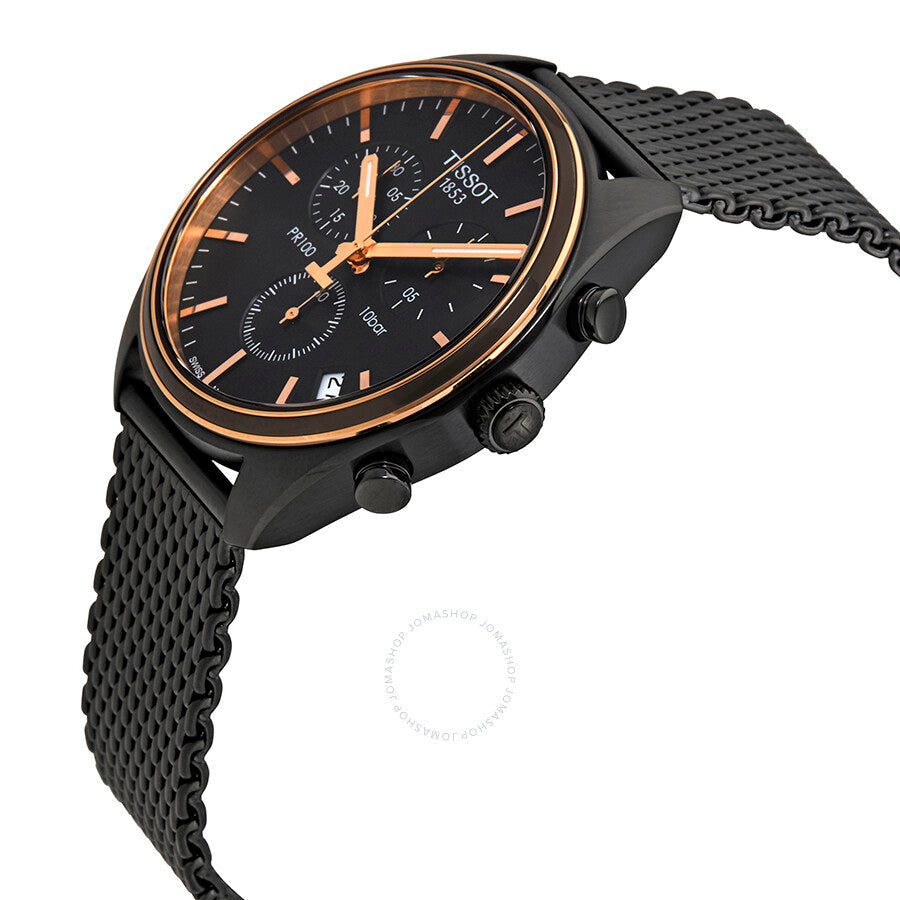 Tissot PR 100 Chronograph Black Dial Men's Watch T101.417.23.061.00 - Dawson Watches #2