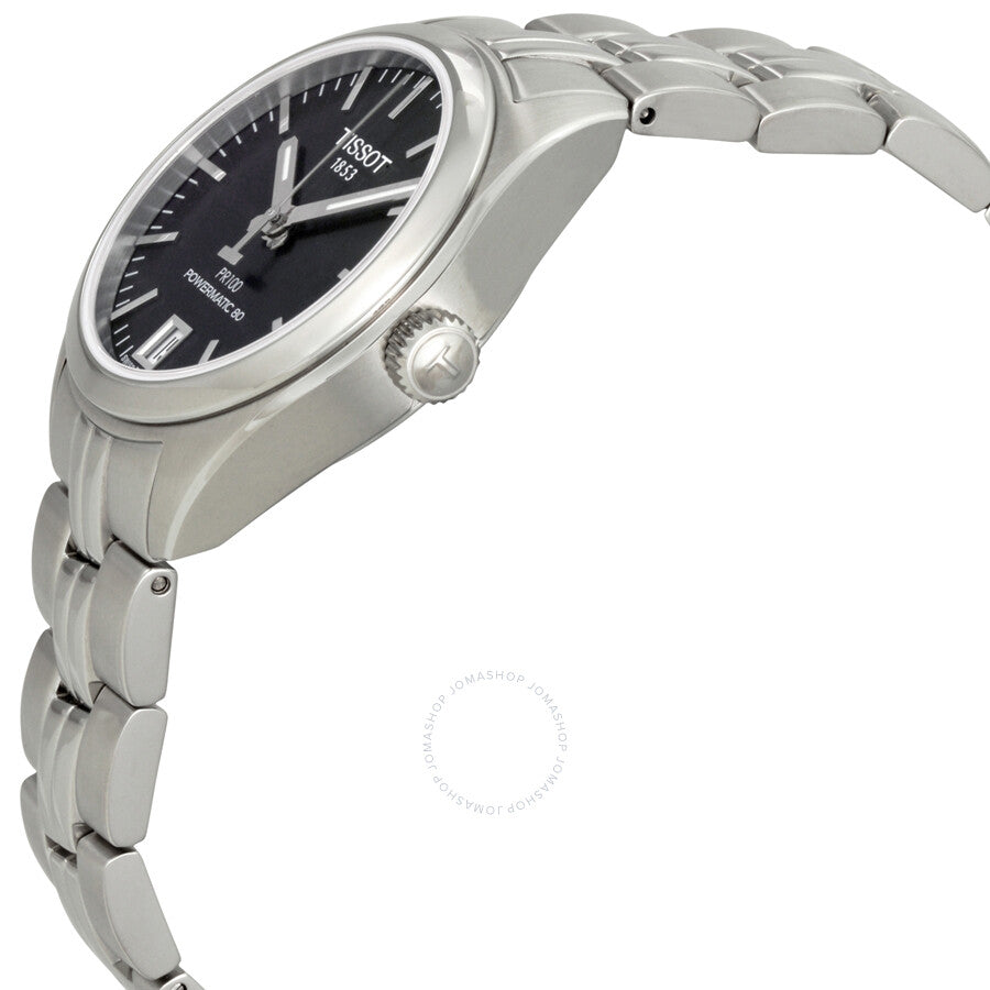Tissot PR 100 Powermatic Black Dial Ladies Watch T1012071105100 - Dawson Watches #2