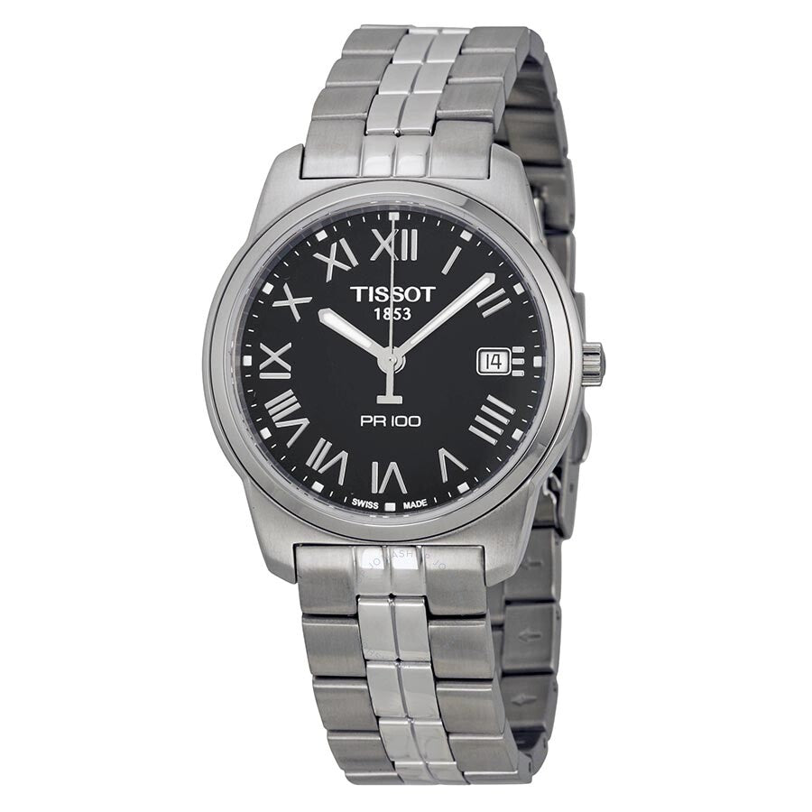 Tissot PR 100 Black Dial Bracelet Men's Watch T0494101105301 - Dawson Watches