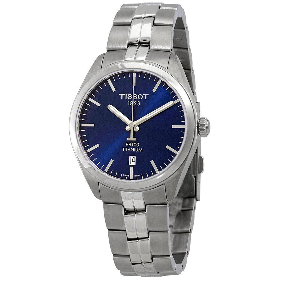 Tissot PR 100 Quartz Blue Dial Titanium Men's Watch T101.410.44.041.00 - Dawson Watches
