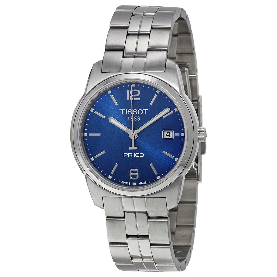 Tissot PR 100 Blue Dial Stainless Steel Men's Watch T0494101104701 - Dawson Watches