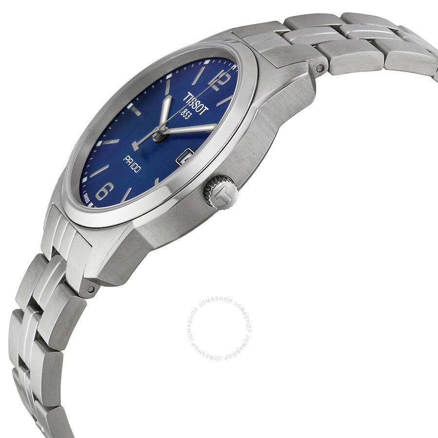 Tissot PR 100 Blue Dial Stainless Steel Men's Watch T0494101104701 - Dawson Watches #2