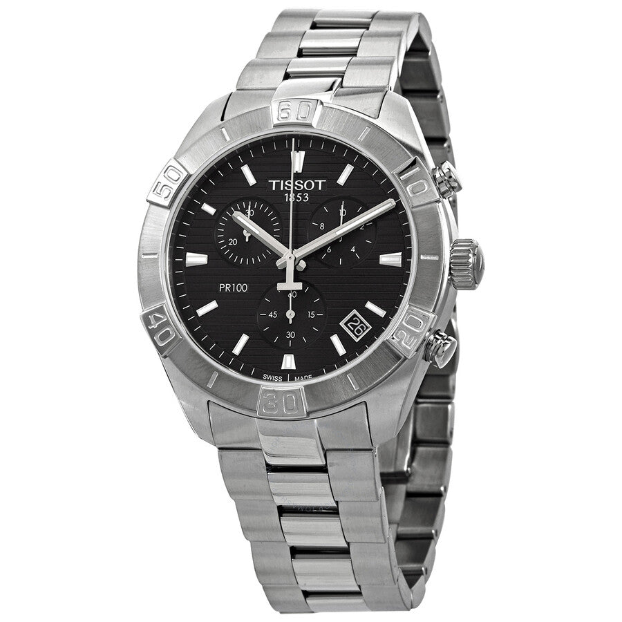 Tissot PR 100 Chronograph Quartz Black Dial Men's Watch T101.617.11.051.00 - Dawson Watches