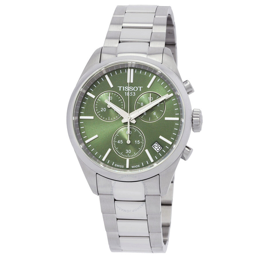 Tissot PR 100 Chronograph Quartz Green Dial Men's Watch T150.417.11.091.00 - Dawson Watches