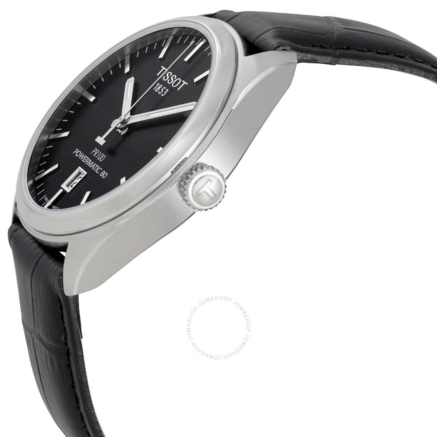 Tissot PR 100 Powermatic 80 Black Dial Men's Watch T101.407.16.051.00 - The Watches Men & Co #2