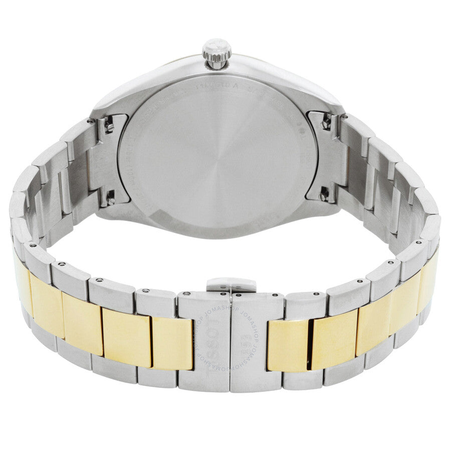 Tissot PR 100 Quartz Blue Dial Two-Tone Men's Watch T1504102204100 - The Watches Men & Co #3