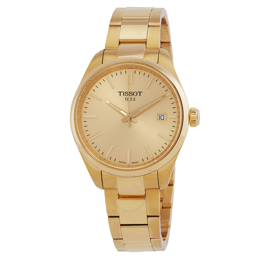 Tissot PR 100 Quartz Champagne Dial Ladies Watch T1502103302100 - Dawson Watches