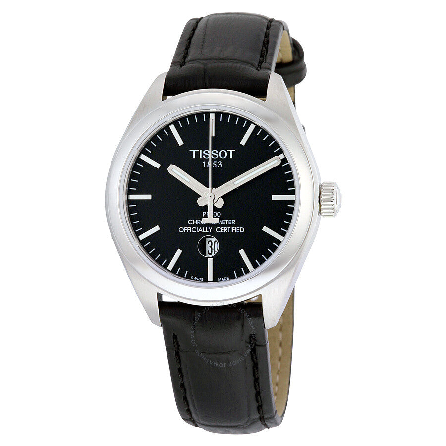 Tissot PR 100 Chronometer Black Dial Ladies Watch T101.251.16.051.00 - Dawson Watches