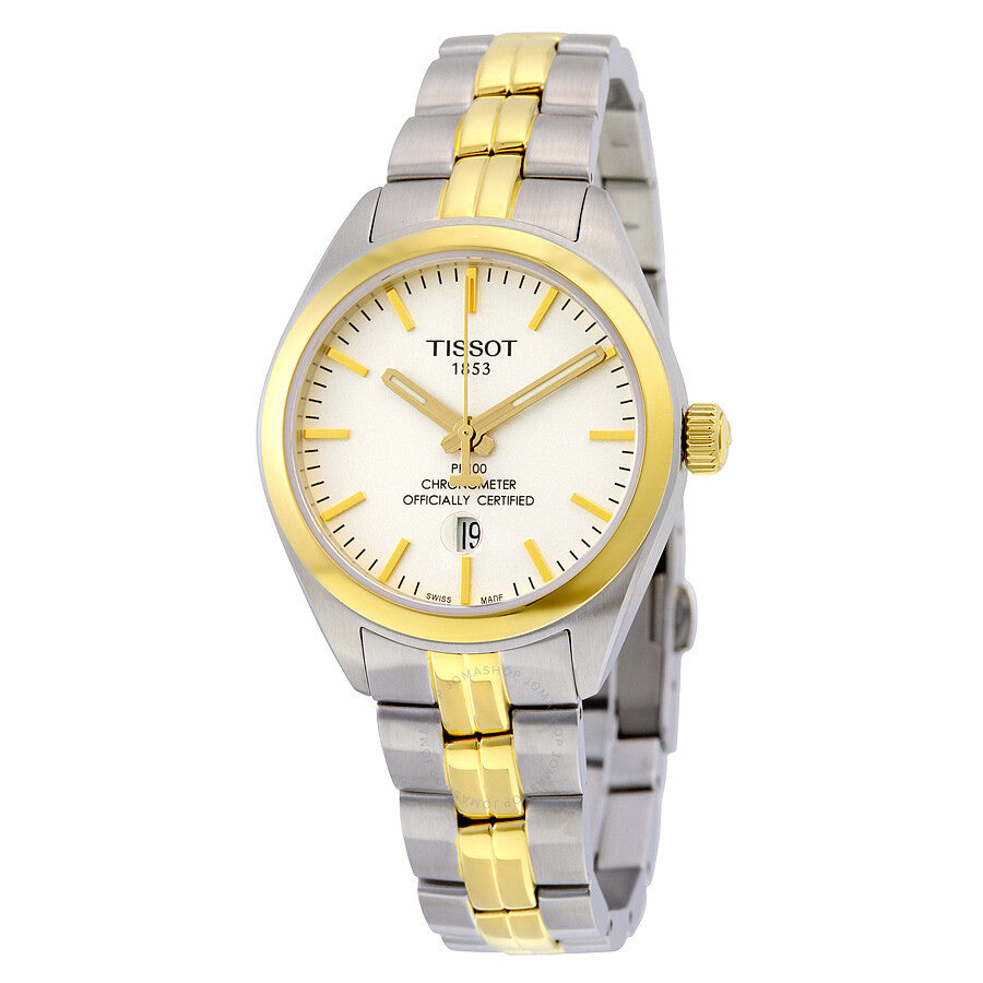 Tissot PR100 Chronometer Two-tone Ladies Watch T1012512203100 - Dawson Watches