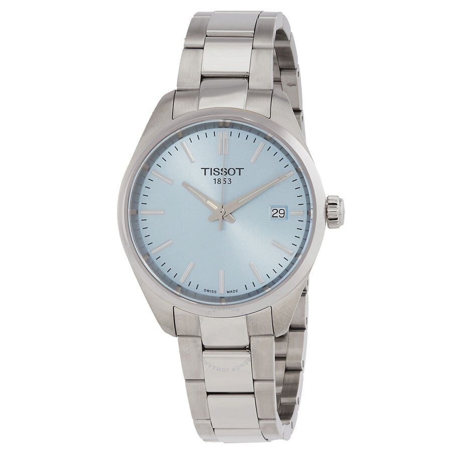 Tissot PR 100 Quartz Ice Blue Dial Ladies Watch T1502101135100 - Dawson Watches