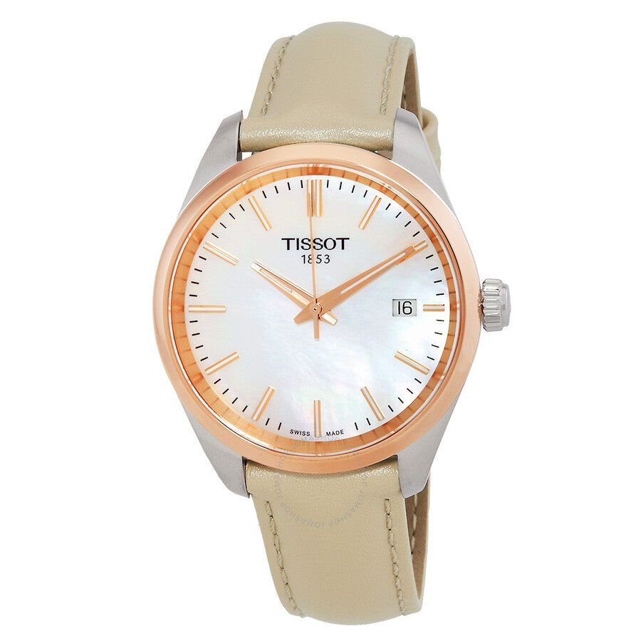 Tissot PR 100 Quartz White Mother of Pearl Dial Ladies Watch T1502102611100 - Dawson Watches