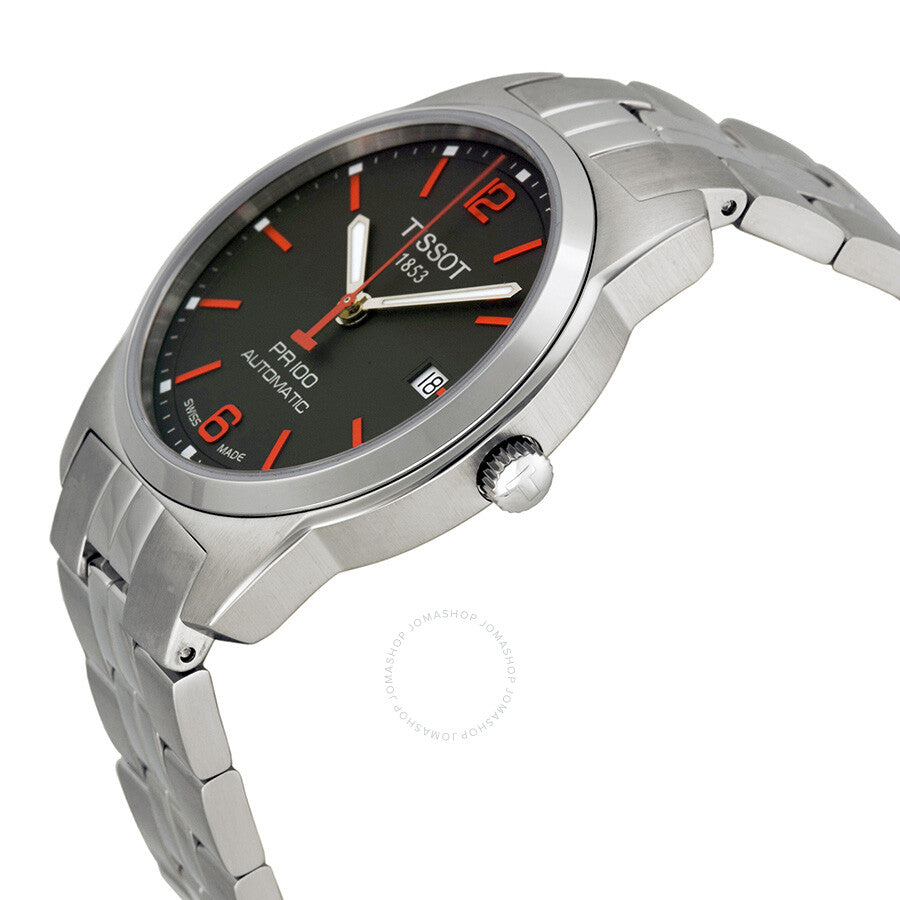 Tissot PR100 Automatic Anthracite Dial Stainless Steel Men's Watch T0494071106700 - Dawson Watches #2