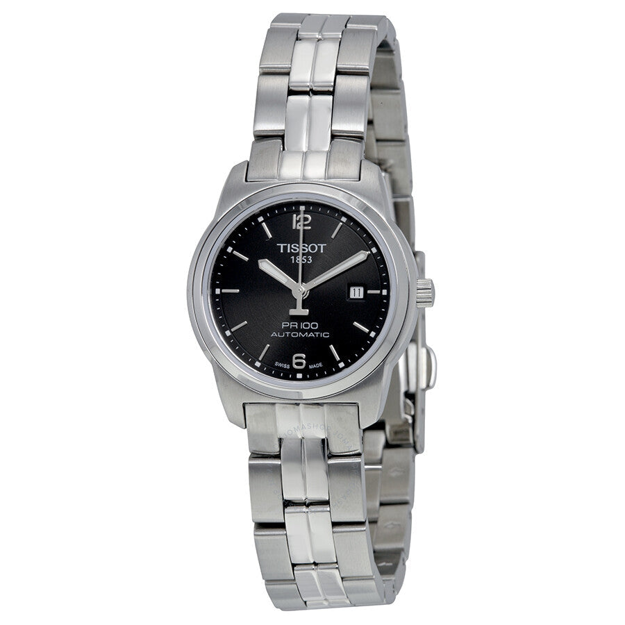 Tissot PR100 Automatic Black Dial Ladies Watch T0493071105700 - Dawson Watches