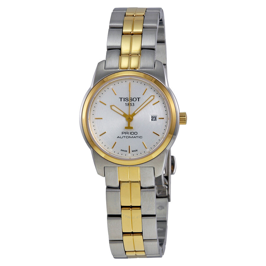 Tissot PR100 Automatic Silver Dial Ladies Watch T049.307.22.031.00 - Dawson Watches