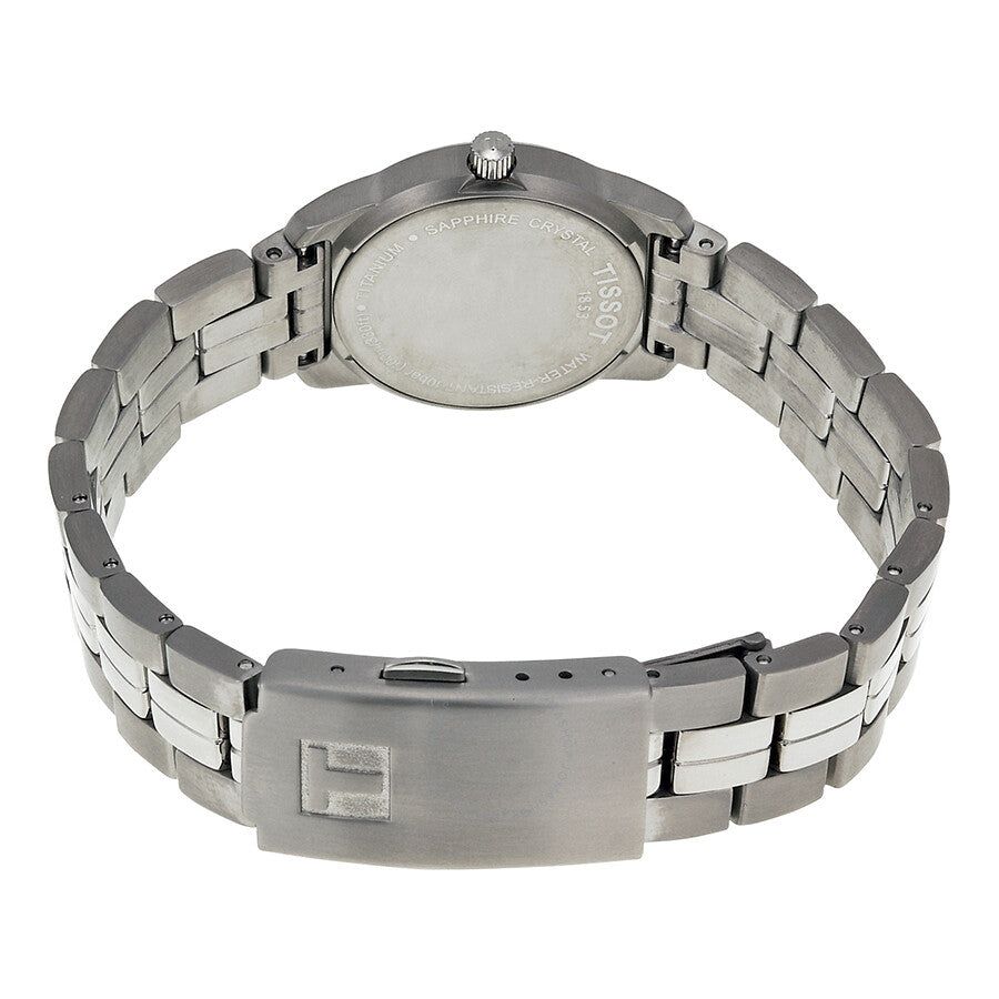 Tissot PR100 Anthracite Dial Titanium Bracelet Ladies Watch T0493104406700 - Dawson Watches #3