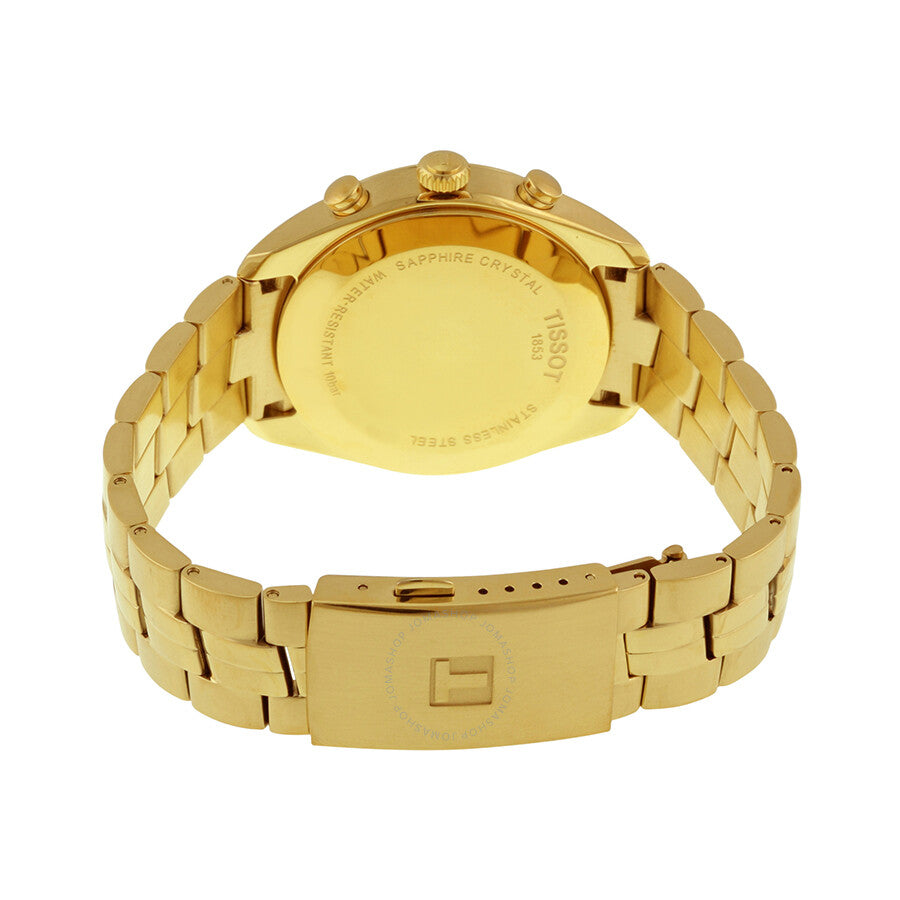 Tissot PR100 Chronograh White Dial Gold PVD Men's Watch T1014173303100 - Dawson Watches #3
