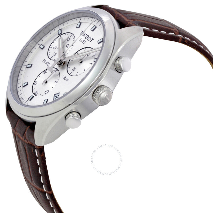 Tissot PR100 Chronograph Silver Dial Men's Watch T1014171603100 - Dawson Watches #2