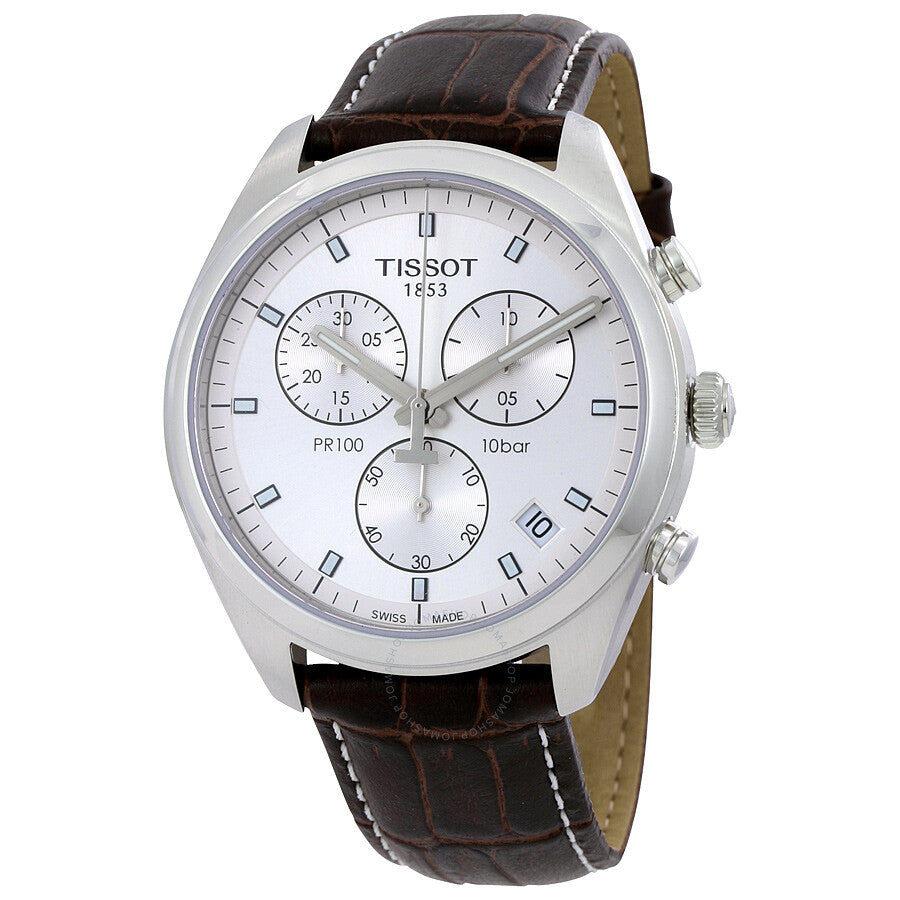 Tissot PR100 Chronograph Silver Dial Men's Watch T1014171603100 - Dawson Watches