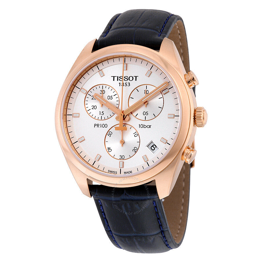 Tissot PR100 Chronograph Silver Dial Men's Watch T1014173603100 - Dawson Watches