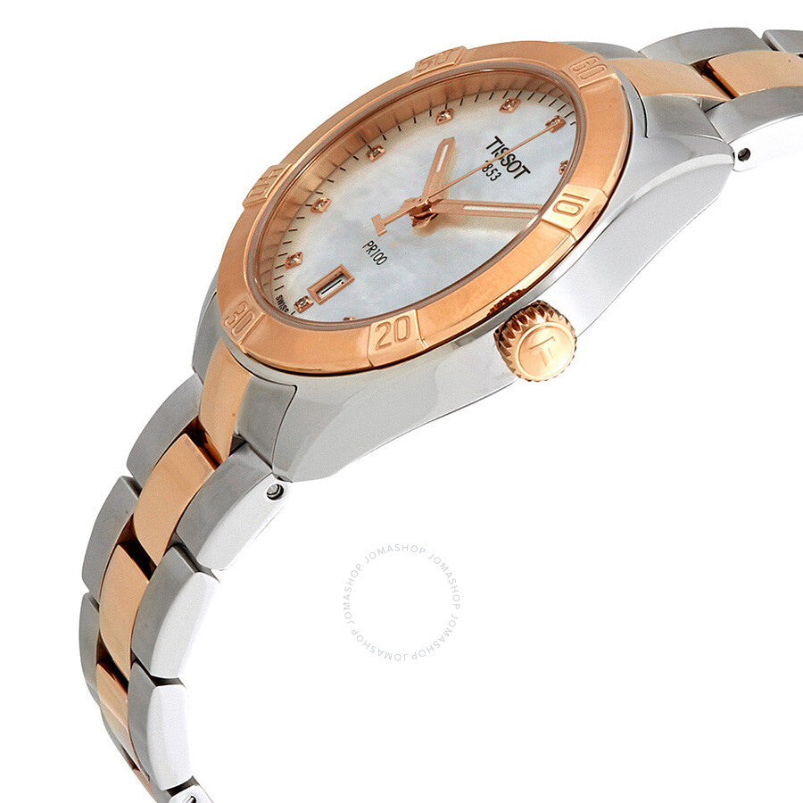 Tissot PR100 Diamond White Mother of Pearl Dial Ladies Watch T101.910.22.116.00 - Dawson Watches #2