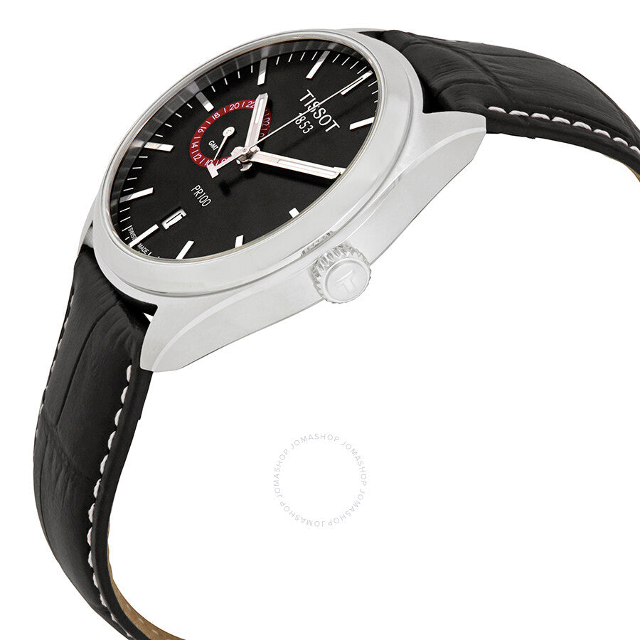 Tissot PR100 Dual Time Black Dial Men's Watch T101.452.16.051.00 - Dawson Watches #2