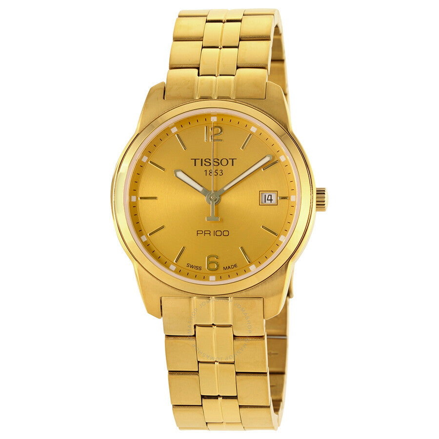Tissot PR100 Gold PVD Men's Watch T0494103302700 - Dawson Watches