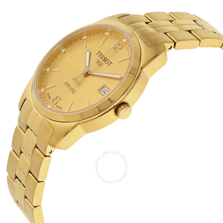 Tissot PR100 Gold PVD Men's Watch T0494103302700 - Dawson Watches #2