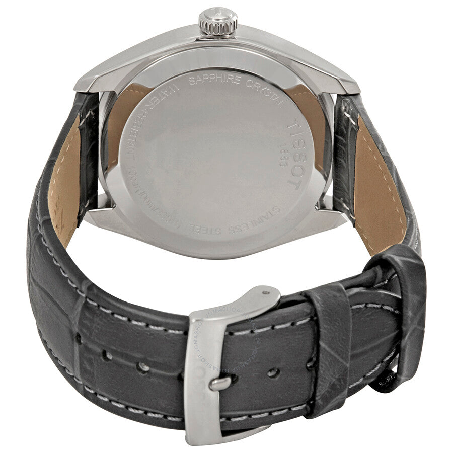 Tissot PR100 Grey Dial Grey Leather Men's Watch T1014101644100 - Dawson Watches #3