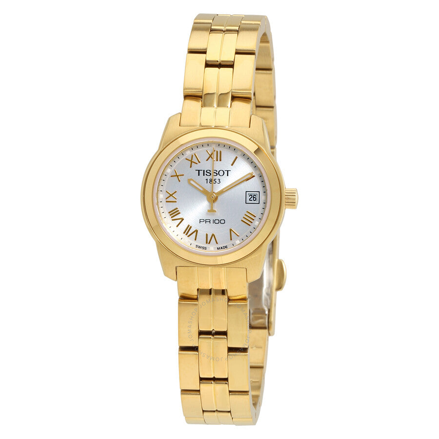 Tissot PR100 Silver Dial Ladies Watch T0492103303300 - Dawson Watches