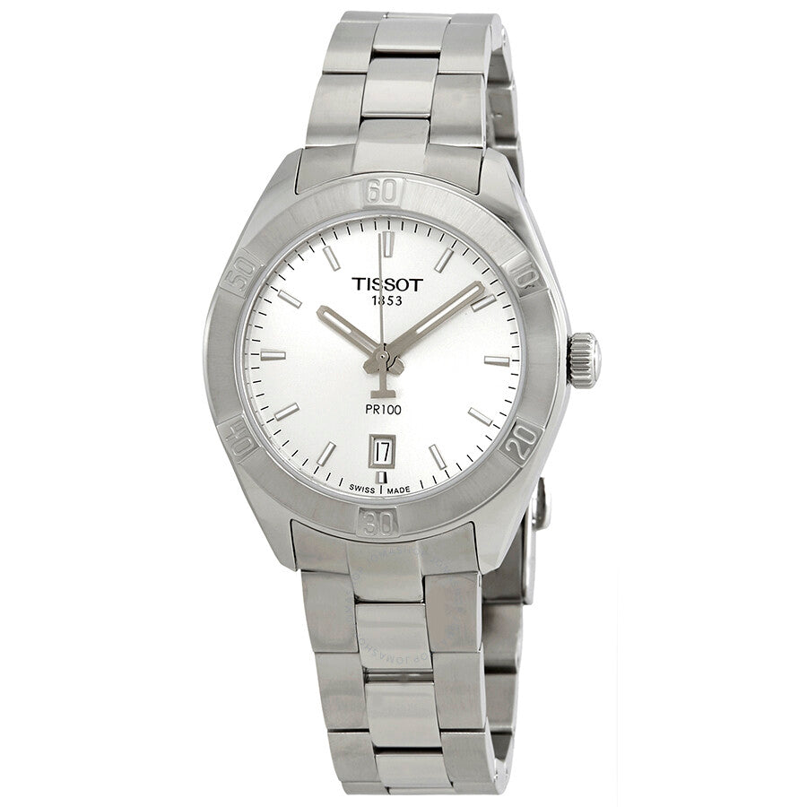 Tissot PR100 Silver Dial Stainless Steel Ladies Watch T101.910.11.031.00 - Dawson Watches
