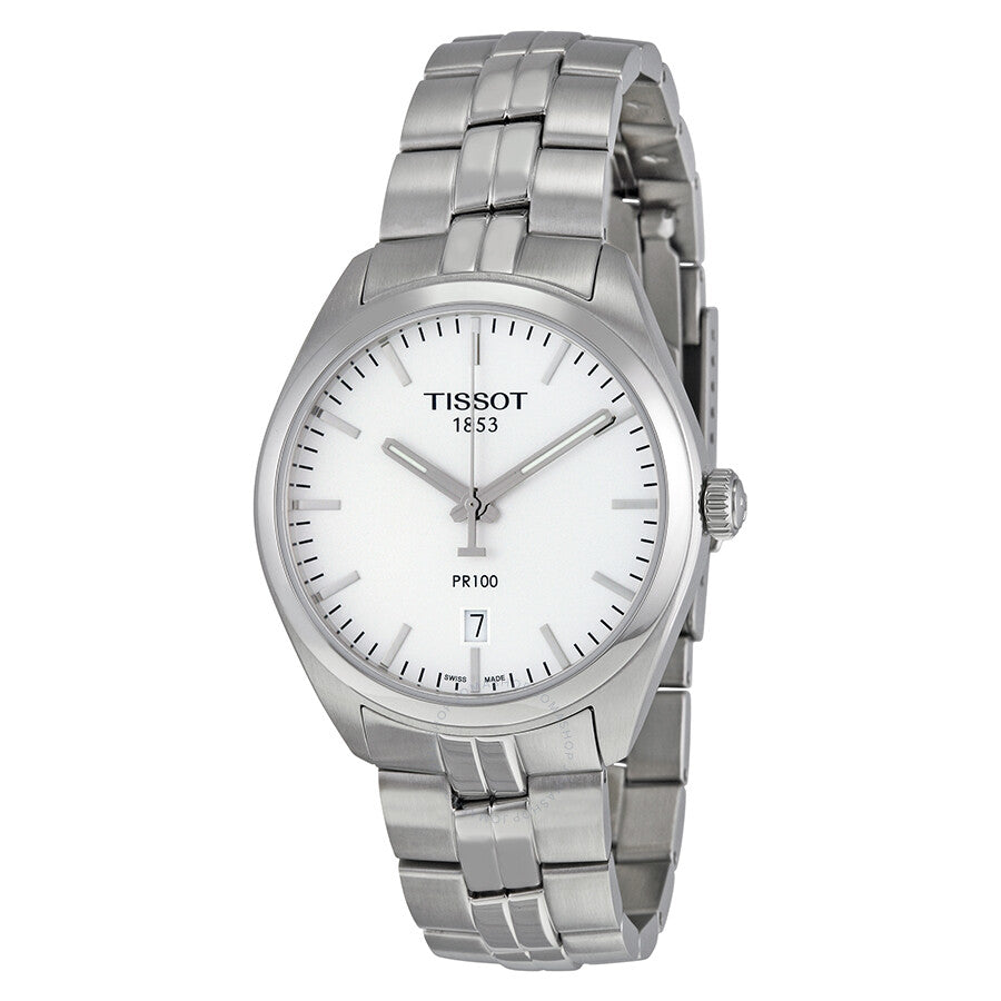 Tissot PR100 Silver Dial Stainless Steel Men's Watch T1014101103100 - Dawson Watches