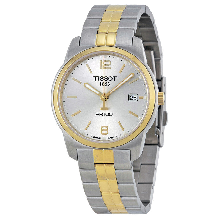 Tissot PR100 Silver Dial Two-tone Men's Watch T0494102203701 - Dawson Watches
