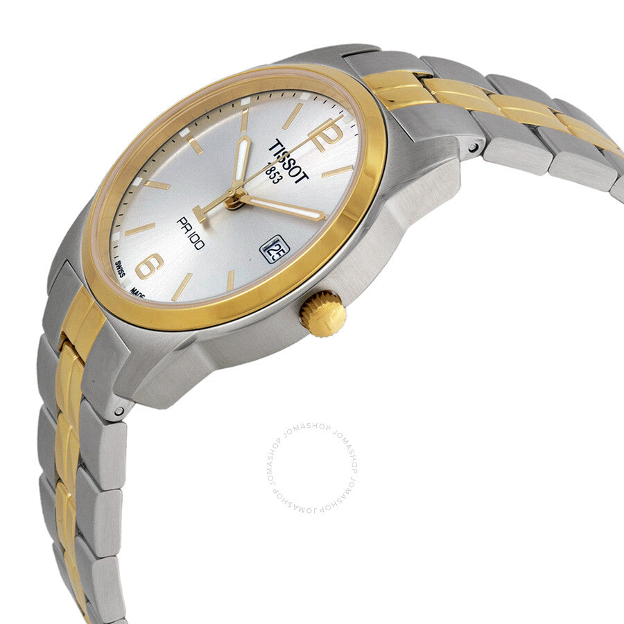 Tissot PR100 Silver Dial Two-tone Men's Watch T0494102203701 - Dawson Watches #2