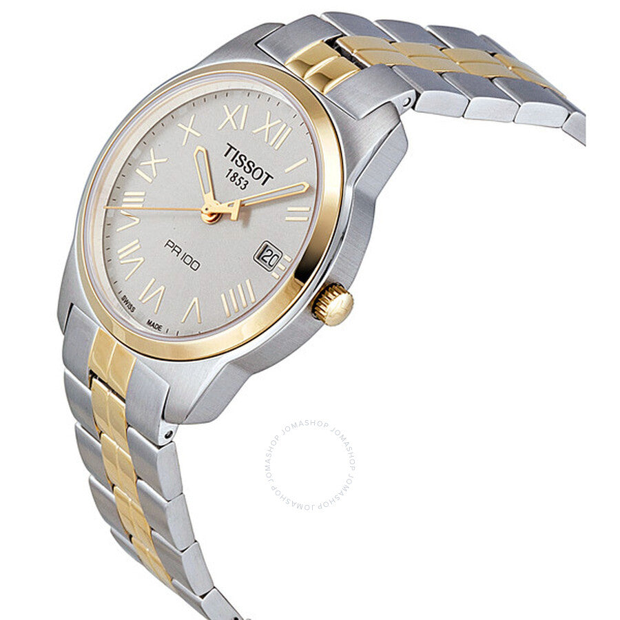 Tissot PR100 Silver Dial Two-Tone Stainless Steel Men's Watch T0494102203301 - Dawson Watches #2