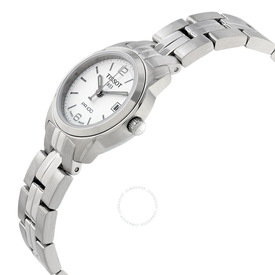 Tissot PR100 White Dial Stainless Steel Ladies Watch T0492101101700 - Dawson Watches #2