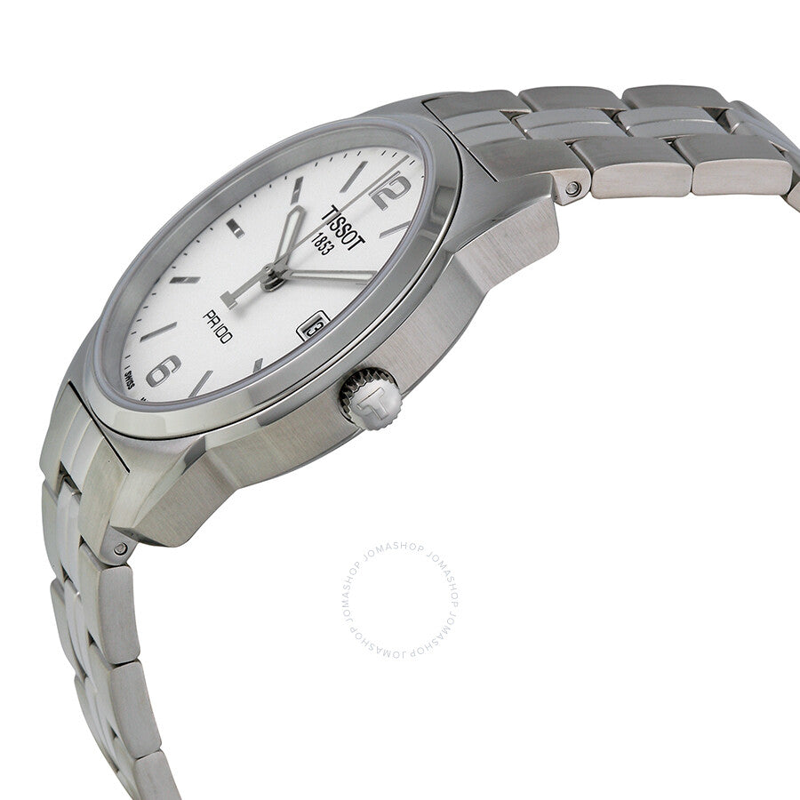Tissot PR100 White Dial Stainless Steel Men's Watch T0494101101700 - Dawson Watches #2
