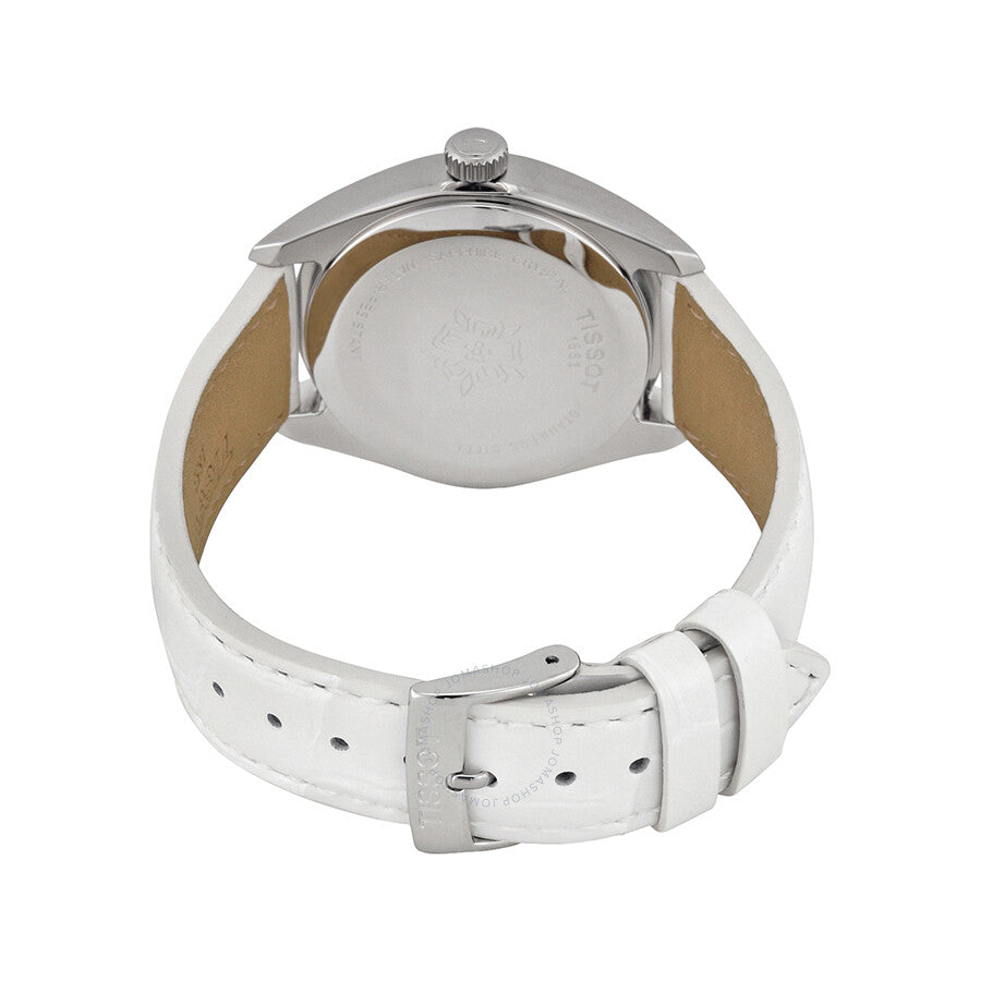 Tissot PR100 White Dial White Leather Ladies Watch T1012101603100 - Dawson Watches #3