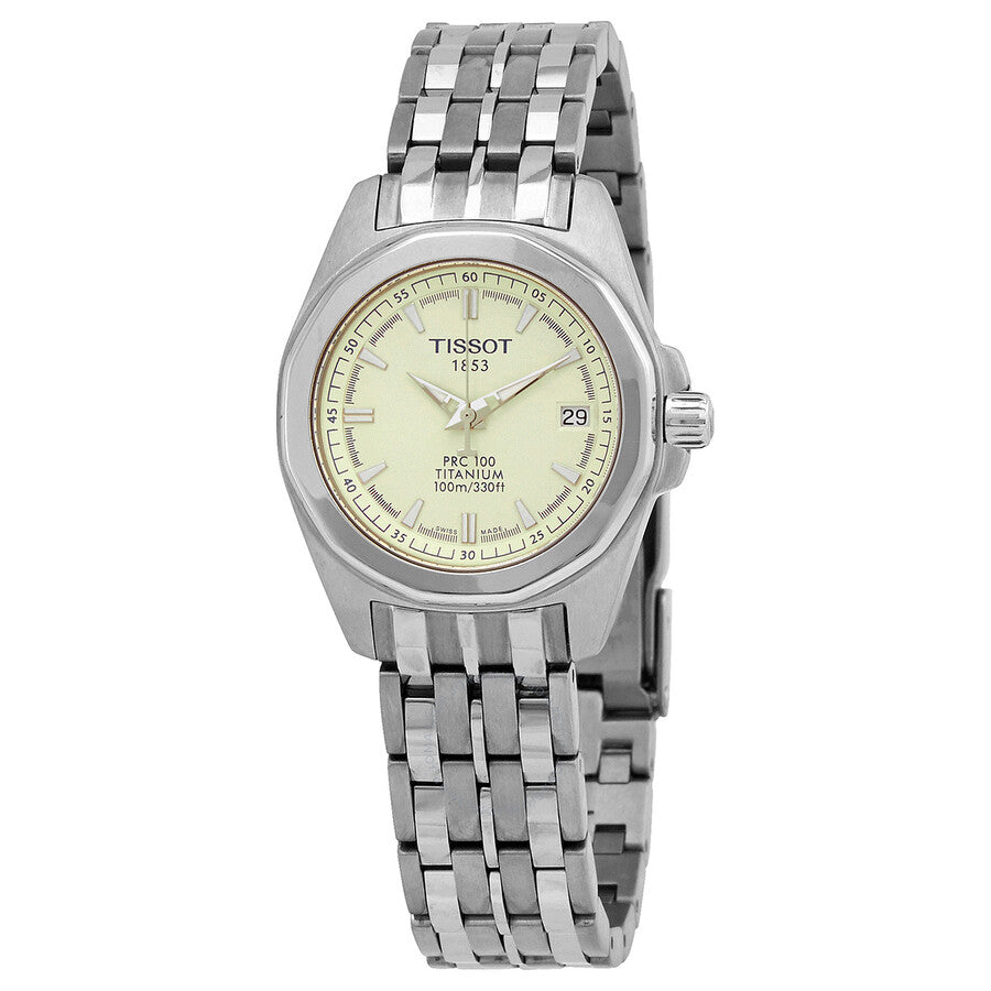Tissot PRC 100 Quartz Ivory Dial Ladies Watch T008.010.44.261.00 - Dawson Watches