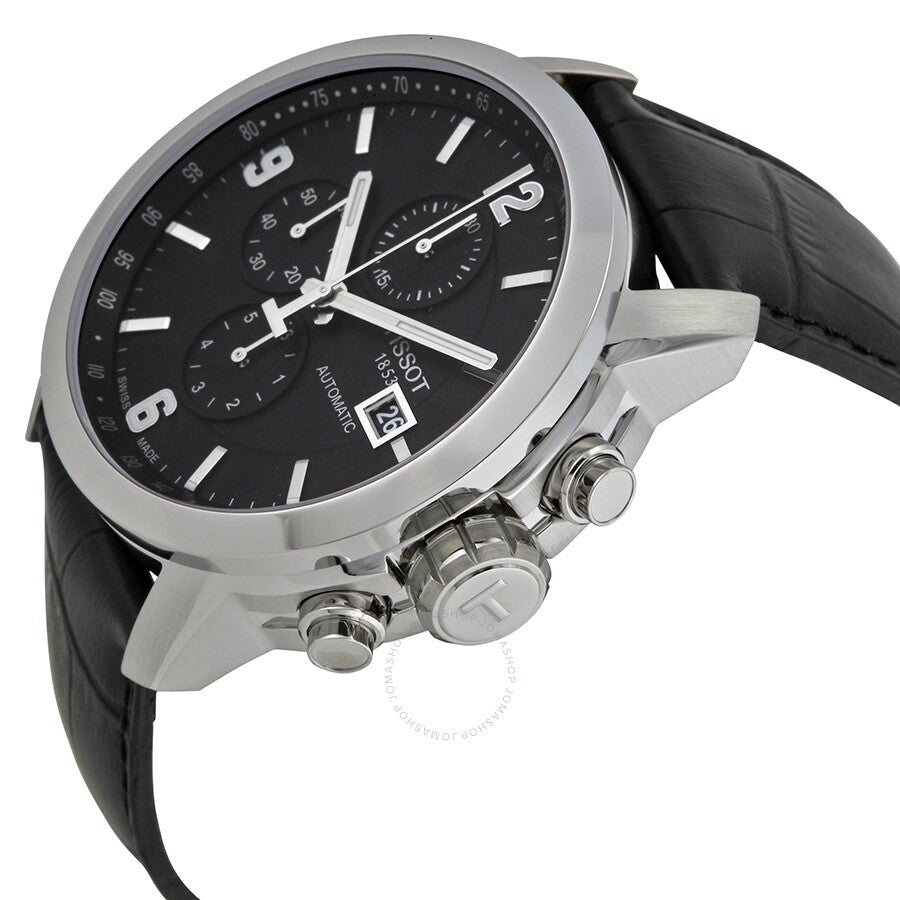 Tissot PRC 200 Black Dial Automatic Men's Leather Watch T055.427.16.057.00 - Dawson Watches #2